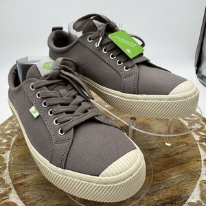 Cariuma Sneakers Mens 11.5 Gray OCA Low Canvas Mystic Streetwear Minimalist New